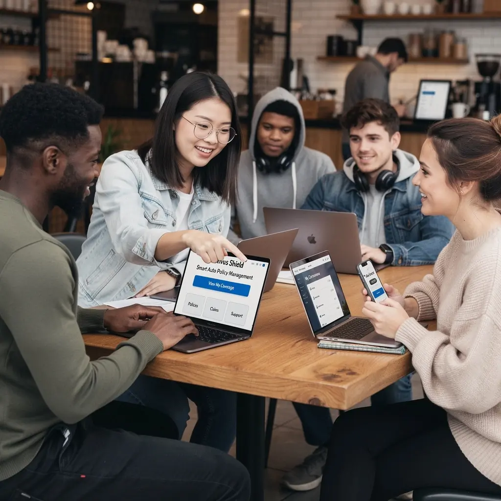 Rodzina korzystająca z pełnego ubezpieczenia samochodowego podczas podróży.