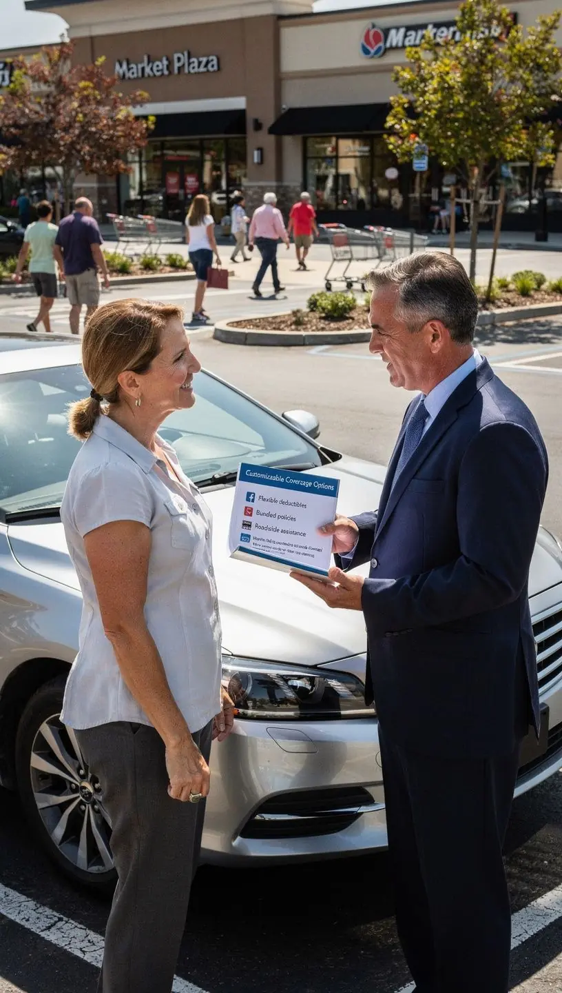 Obrazek z wykresem ilustrującym korzyści z pełnego ubezpieczenia samochodu.